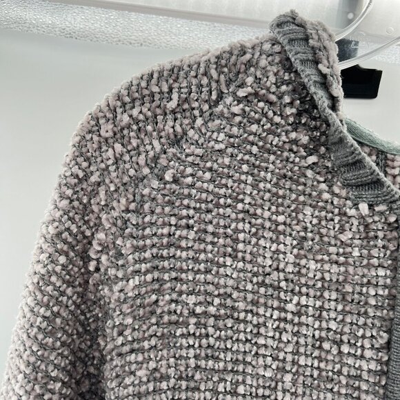 Carbon 2 Cobalt Women's Textured Hoodie 1/4 Zip Gray Size Medium - Picture 5 of 8